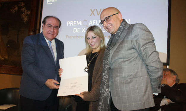 Inma López Silva recibe el XVI Premio Afundación de Xornalismo Fernández del Riego