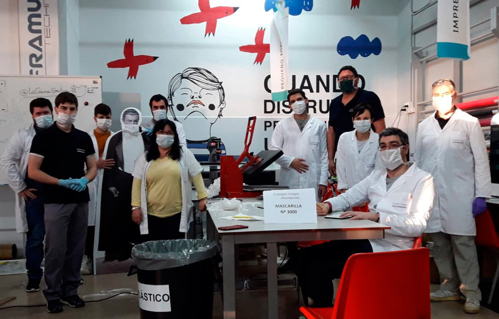 El Colegio Hogar de Afundación, la Obra Social de ABANCA, elabora y entrega a la Xunta de Galicia más de 5000 mascarillas sanitarias