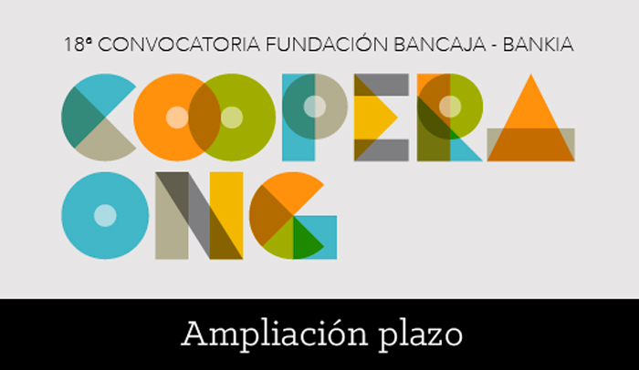 Ampliación del plazo para la presentación de proyectos de la «18ª Convocatoria Fundación Bancaja-Bankia Coopera ONG»