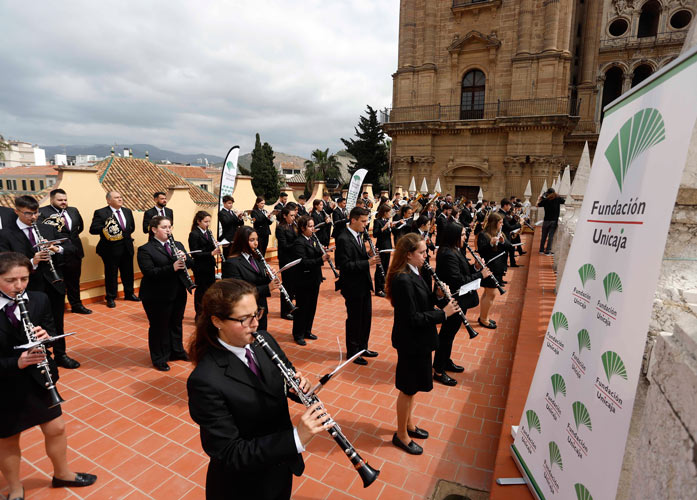 El Centro Cultural Fundación Unicaja de Málaga ofrece conciertos desde su azotea durante la Semana Santa