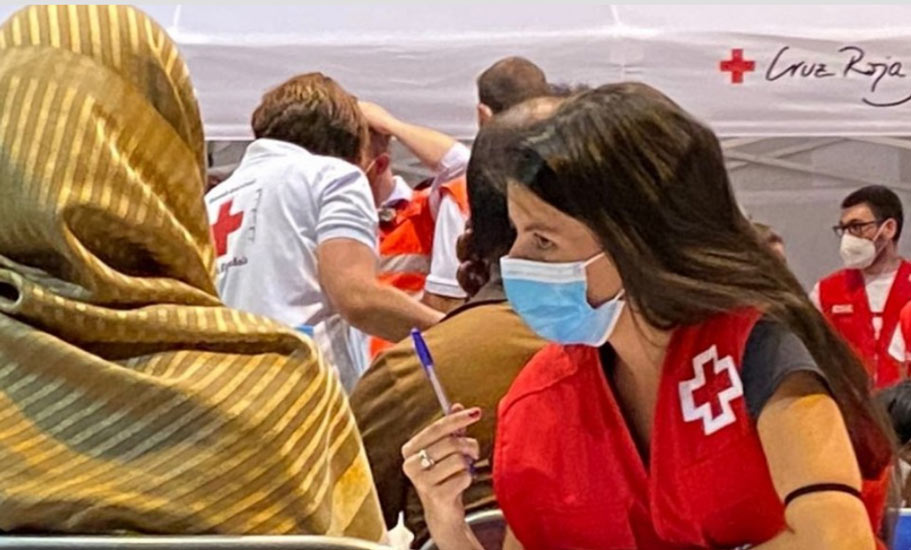 Cruz Roja despliega más de 300 personas en el dispositivo para la acogida de personas refugiadas procedentes de Afganistán