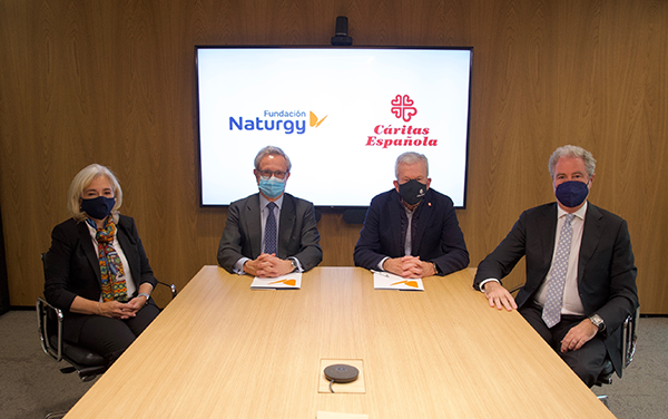 Fundación Naturgy y Cáritas renuevan su colaboración en materia energética para ampliar las más de 17.000 personas atendidas desde 2017