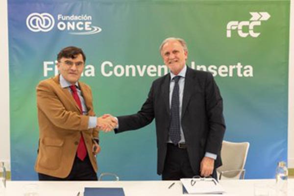 Fundación ONCE renueva su convenio con FCC, que alcanzará las 900 contrataciones de personas con discapacidad en tres años