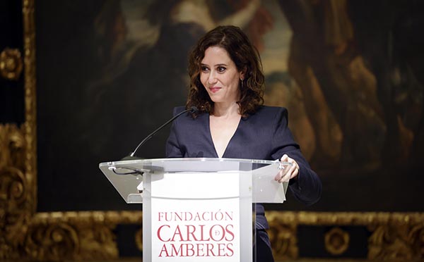 Isabel Díaz Ayuso se incorpora al Patronato de la Fundación Carlos de Amberes