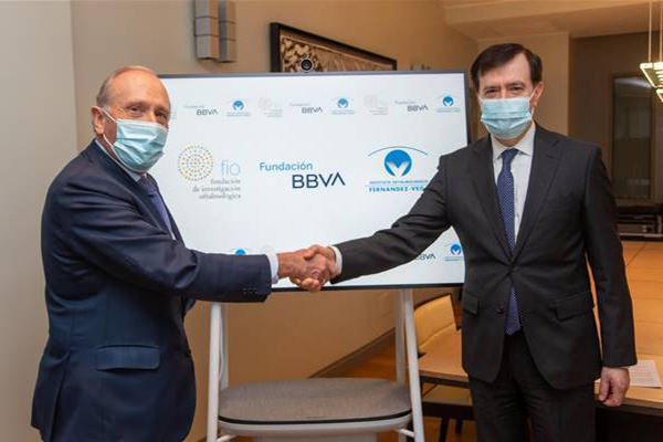 La Fundación de Investigación Oftalmológica de Fernández-Vega y la Fundación BBVA renuevan su acuerdo para los próximos tres años