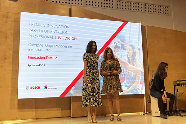 Fundación Tomillo recibe el «Premio Innovación para la Orientación Profesional» del Grupo Bosch y la Fundación Bertelsmann