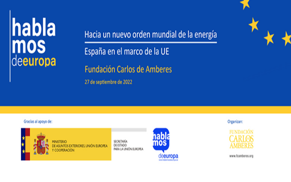 «Hacia un nuevo orden mundial de la energía» en la Fundación Carlos de Amberes