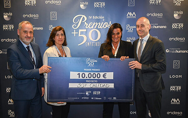 Fundación Endesa y Fundación máshumano entregan el IV premio +50 Emprende al proyecto “SOY Calidad”