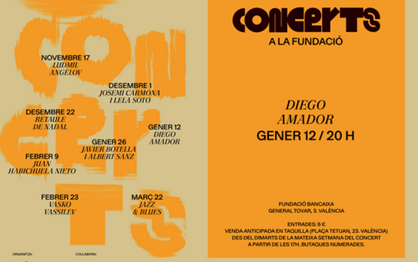 Concierto de flamenco de Diego Amador en Fundación Bancaja