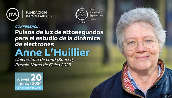 Conferencia de Anne L`Huillier, Nobel de Física 2023, en la Fundación Ramón Areces