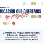 Fundación Botín y Fundación Edelvives organizan la conferencia «Aquí cabemos todos. Educar sin dejarse a nadie»