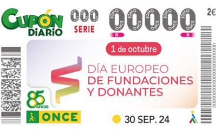 La AEF presenta el cupón de la ONCE dedicado al día europeo de fundaciones y donantes