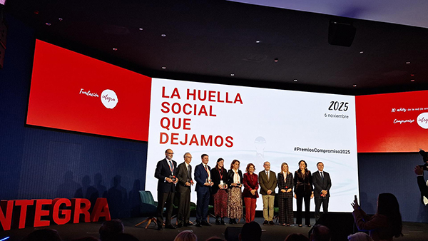 URBASER recibe el Premio “La Huella Social 2025” de Fundación Integra por haber superado las 1.500 contrataciones de personas en exclusión social y con discapacidad.