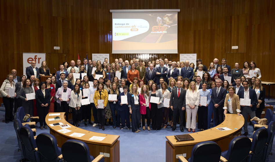Fundación Másfamilia entrega sus certificados efr a 50 entidades por situar la conciliación y el bienestar en el centro de su gestión